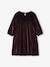 Occasion Dress in Iridescent Panne Velvet plum 