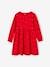 Occasion Wear Dress with Iridescent Stars Motifs for Girls green+navy blue+red 