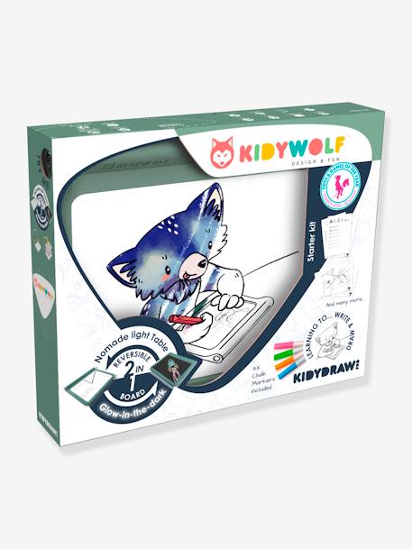 KIDYDRAW-PRO - Portable Light-Up Tablet - KIDYWOLF khaki 