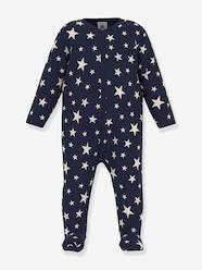 Baby-Pyjamas-Fleece Sleepsuit with Glow-in-the-Dark Stars, PETIT BATEAU