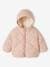 Padded Jacket with Removable Hood for Babies pale pink 