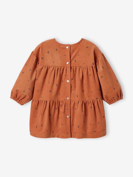 Corduroy Dress for Babies camel 