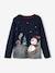 Christmas Special Top with Snowman Motif for Boys navy blue 