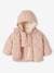 Padded Jacket with Removable Hood for Babies pale pink 