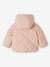 Padded Jacket with Removable Hood for Babies pale pink 