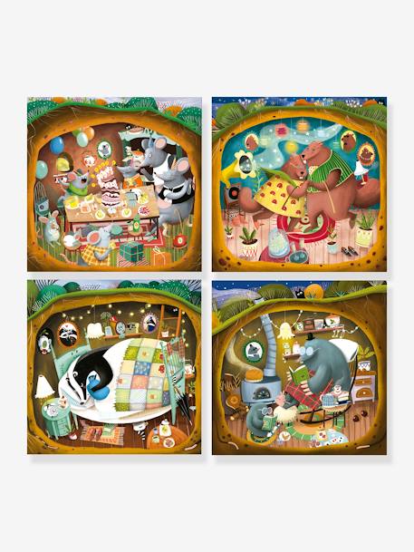 Progressive Forest Tales Puzzles, 12/25 - EDUCA BORRAS blue 