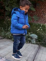 Boys-Coats & Jackets-Padded Jackets-Hooded Jacket with Detachable Sleeves, Polar Fleece Lining, for Boys