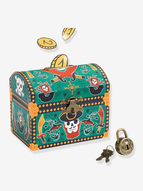 Pirate Money Box - DJECO printed green 