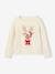 Christmas Gift Box with Jacquard Knit Reindeer Jumper + 2 Scrunchies for Girls ecru 