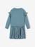 Dual Fabric Occasionwear Dress with Sequinned Stars, for Girls grey blue+Light Pink 