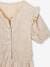 Occasion Wear Lamé Jumpsuit with Bubble Sleeves & Ruffles for Girls gold 