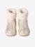 Water-Repellent Furry Boots with Zip for Girls brown+golden beige+grey 