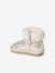 Water-Repellent Furry Boots with Zip for Babies golden beige 