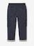 Easy to Slip-on Cargo Trousers with Lining for Boys khaki+night blue 