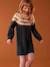 Jacquard Knit Dress for Girls night blue 