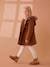 Hooded Duffel Coat with Toggles, in Woollen Fabric, for Girls blush+camel 