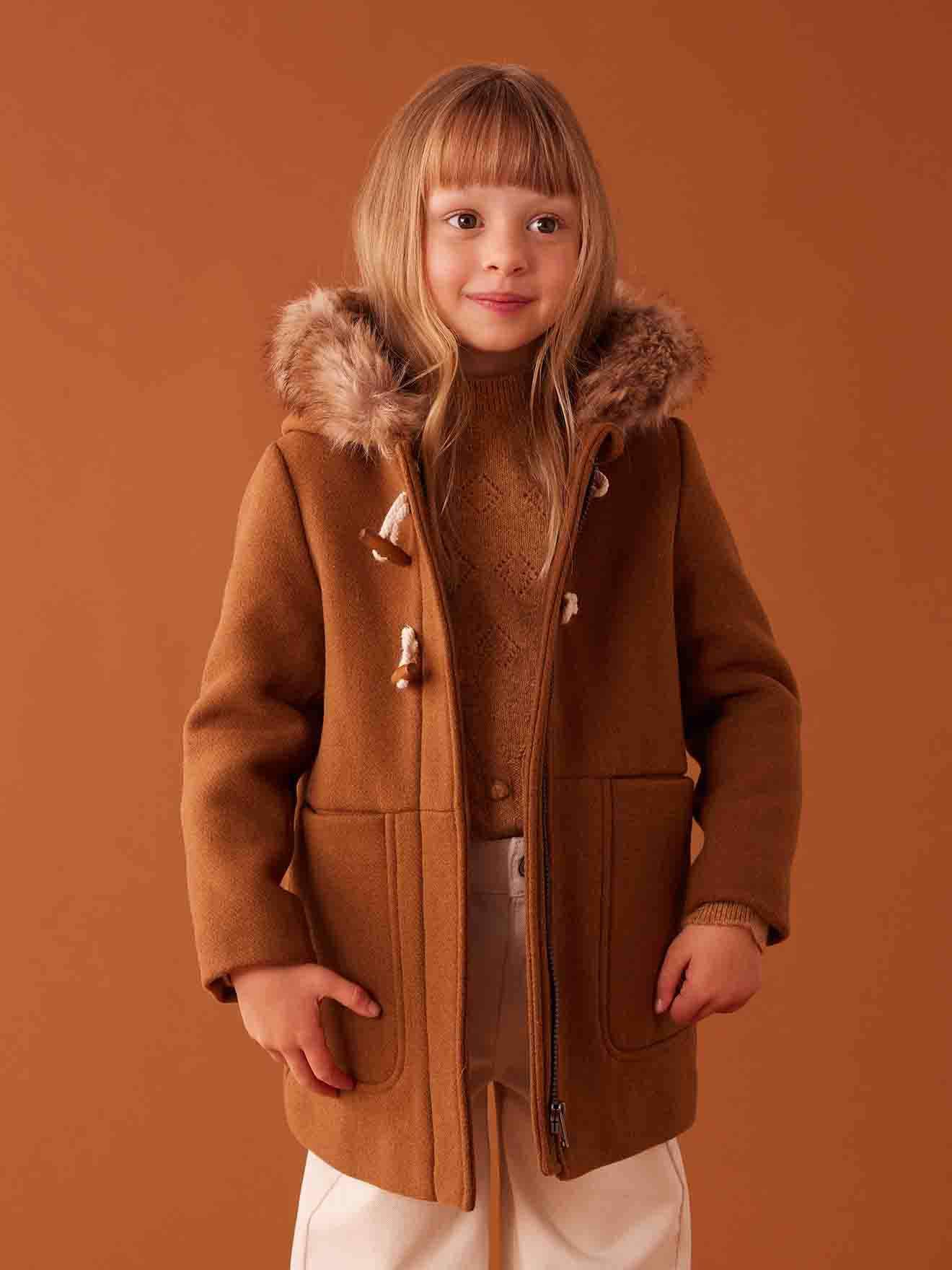 Girls blue sale duffle coat