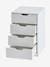 Desk Unit, 4 Drawers white 