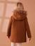 Hooded Duffel Coat with Toggles, in Woollen Fabric, for Girls blush+camel 