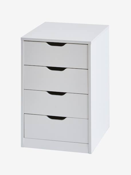 Desk Unit, 4 Drawers white 