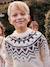 Jacquard Knit Jumper, Round Neckline, for Boys beige 