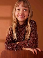 Girls-Tops-Roll Neck Tops-Printed Undershirt for Girls