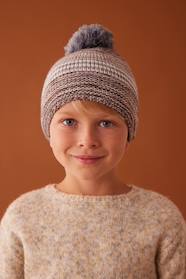 Boys-Jacquard Knit Beanie + Snood + Mittens/Fingerless Mitts Set for Boys