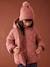 Padded Coat with Hood & Sherpa Lining for Girls blush 