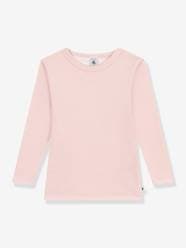 Girls-Tops-Long Sleeve Top in Wool & Cotton, PETIT BATEAU