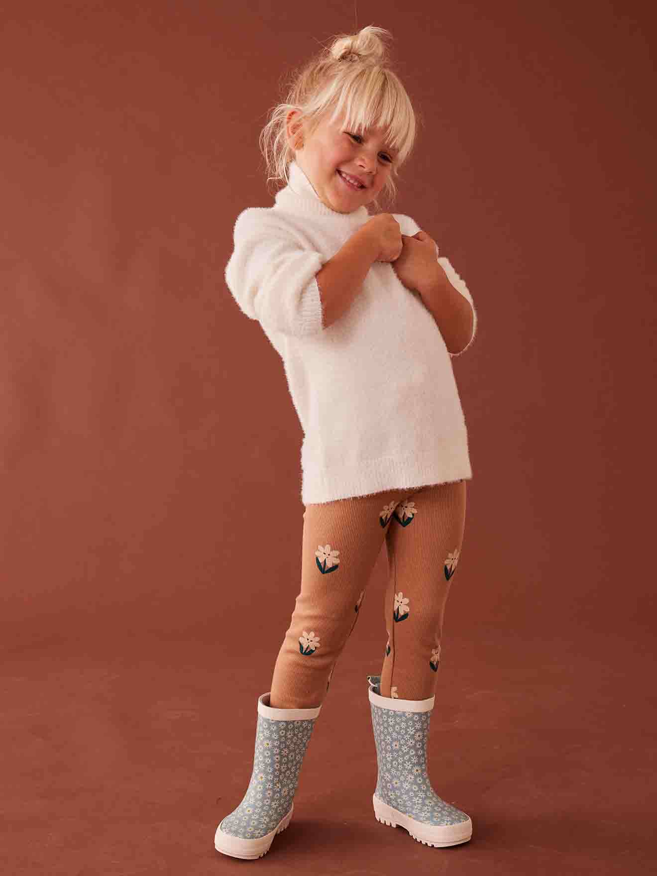 Little girls shop brown leggings