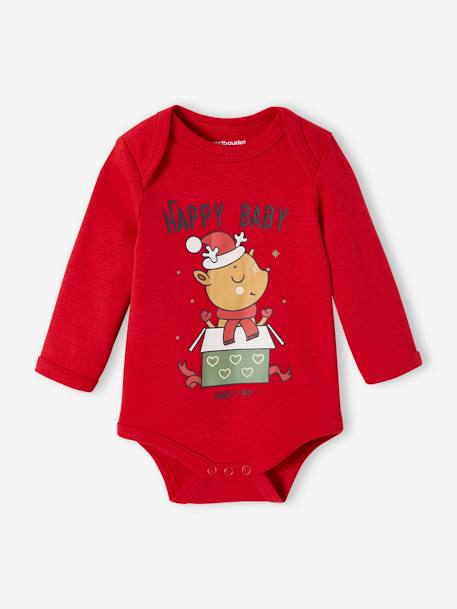 Pack of 2 Christmas Special Bodysuits for Babies red 