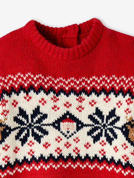 Christmas Special Jacquard Knit Jumper for Babies, Family Capsule Collection red 