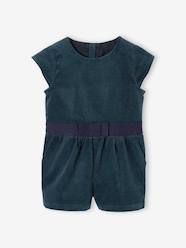 -Velvet Playsuit for Babies