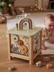 Toys-Baby & Pre-School Toys-Big Wooden Activity Cube - FSC® Certified