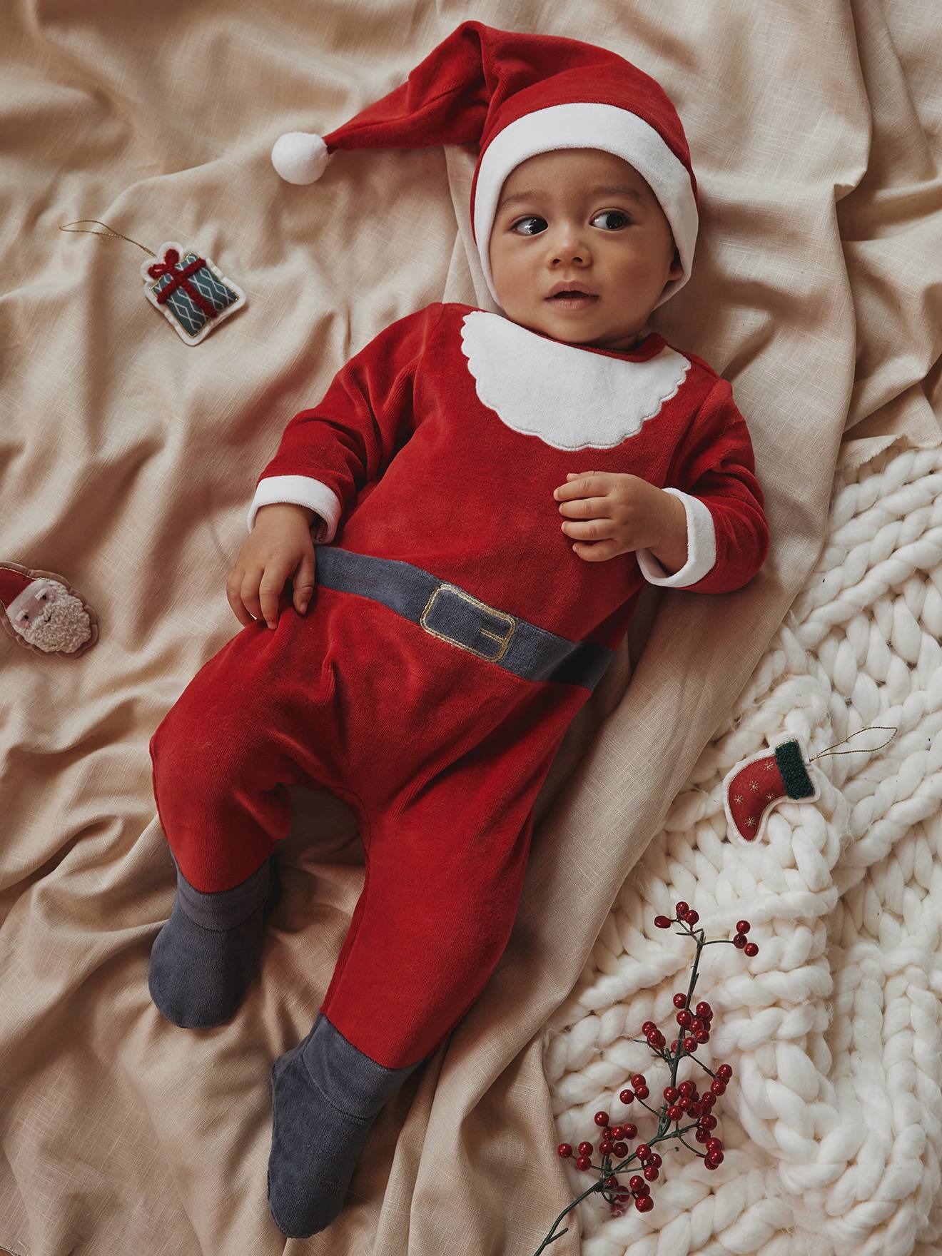 Santa sleepsuit hot sale