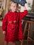 Christmas Poncho-Type Dressing Gown in Velour & Polar Fleece, for Girls red 