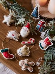 Bedding & Decor-Decoration-Pack of 10 Christmas Hanging Decorations in Felt, Nutcracker