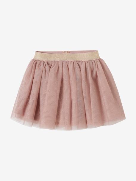 Top with Broderie Anglaise Collar & Tulle Skirt for Baby Girls ecru 