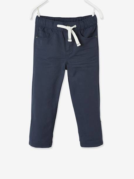 Indestructible Trousers for Boys, Convert into Cropped Trousers Blue+GREEN MEDIUM SOLID WITH DESIG 