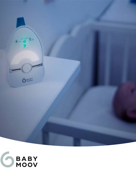 Easy Care Audio Monitor, 500 m Range, by BABYMOOV White 