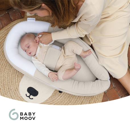 Doomoo Cocoon Progressive Baby Nest, by BABYMOOV Dark Grey+grey 