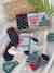 Gift Box with 3 Pairs of Christmas Socks for Boys navy blue 