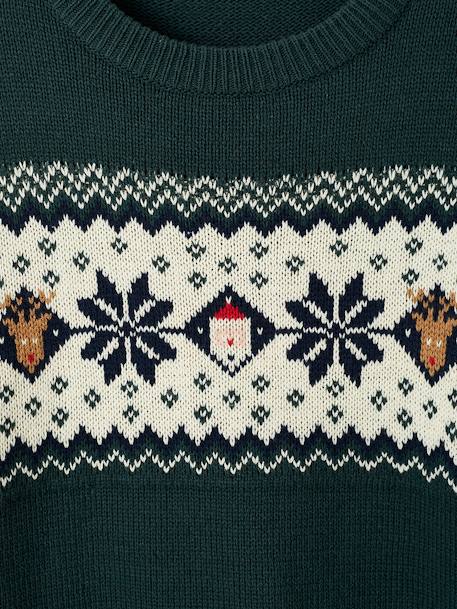 Christmas Jacquard Jumper for Adults, Family Capsule Collection fir green+red 