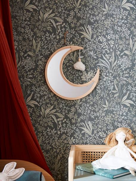 Moon & Cloud Rattan Mirror beige 