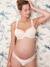 Maternity & Nursing Special Bra, Lined in Organic Cotton, Icone by ENVIE DE FRAISE beige+white 