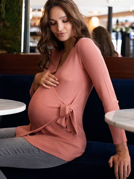 Jumper for Maternity, Laurent by ENVIE DE FRAISE terracotta 