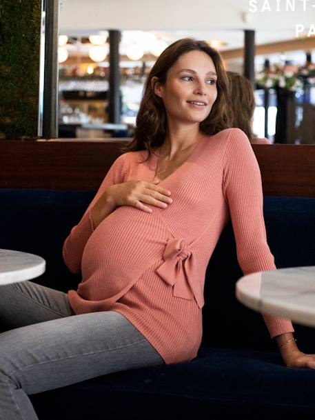 Jumper for Maternity, Laurent by ENVIE DE FRAISE terracotta 