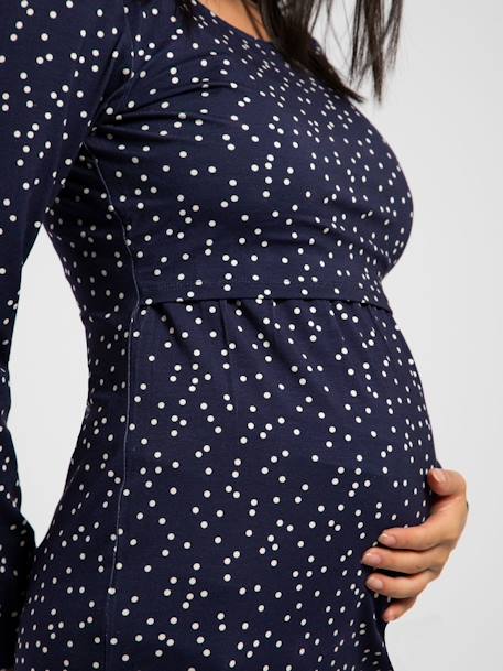 Maternity Top, Line LS by ENVIE DE FRAISE navy blue 