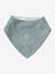 Set of 3 Bandana Bibs in Towelling grey blue 