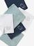 Set of 6 Washable Wipes grey blue 